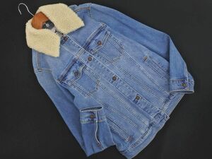 Hollister ホリスター ボアカラー Gジャン デニム ジャケット sizeXS/青 ◇■ ☆ edb8 レディース