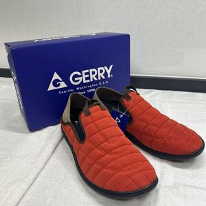 ★GERRY《品番 GR-5520》レディース難燃加工 スリッポン・モックシューズ2WAYクロッグサンダル【オレンジ】25.0～25.5ｃｍ相当★S-7★