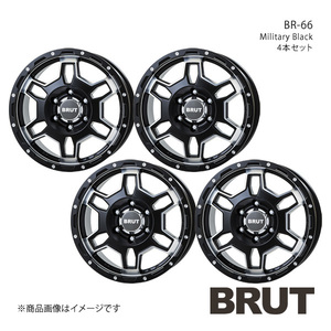 BRUT BR-66 ランドクルーザープラド 150系 2009/9～2017/9 ホイール4本セット【17×7.5J 6-139.7 +20 ミリタリーブラック】トライスター