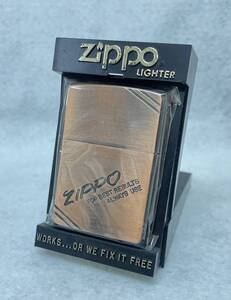 #6370 Zippo/ジッポ FOR BEST RESULTS ALWAYS USE ライター 箱付 着火未確認