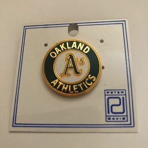 ＊ヴィンテージ激レア希少品＊ATHLETICS オークランド　アスレチックス　ピンバッジ MLB メジャーリーグ PEATER DAVID