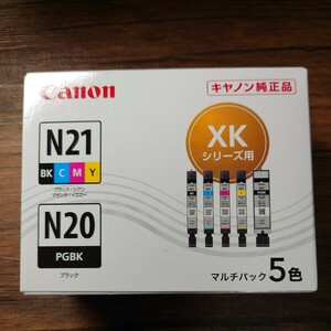 Canon インクカートリッジ キヤノン XKI-N21+N20１つ N20PGBK２つ　N21M１つ