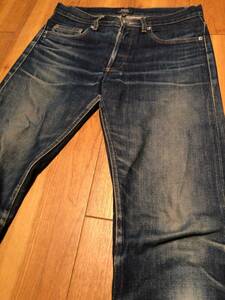 定番デニム【A.P.C.】NEW STANDARD DENIM PANT★size:28 アーペーセー/ニュースタンダード/マカオ製/色落ち/ヒゲ/ハチノス/状態考慮