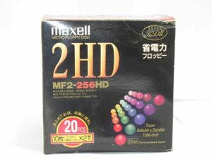 Q 4-3 未開封 maxell マクセル ミニフロッピーディスク MD 2HD MF2-256HD 3.5インチ 10枚×2 20枚入り