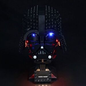 激レア!! MOC ブロック 75304 互換 スター・ウォーズ ダース・ベイダー ヘルメット LEDライト 照明 キット カスタム パーツ DL166