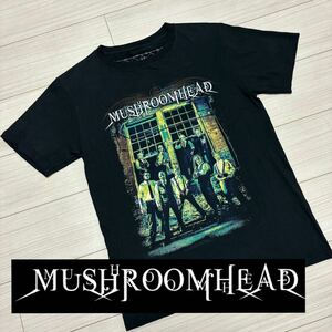 良品■MUSHROOMHEAD マッシュルームヘッド■バンドTシャツ バンT M 黒 ブラック ハードロック ヘヴィメタル ハードコア Printed IN USA