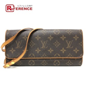 LOUIS VUITTON ルイヴィトン M51852 ポシェット・ツインGM バッグ カバン 斜め掛けバック モノグラム ショルダーバッグ ブラウン 【中古】