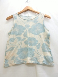 YOHJIYAMAMOTO+NOIR ヨウジヤマモトプリュスノアール 花柄ノースリーブ Sleeveless 3 NY-T50-052 71%Cotton 29%CHANVRE