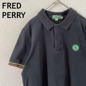 W3 FRED PERRY ポロシャツ　半袖ヴィンテージ　スリーブラインMメンズ