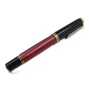 ペリカン スーベレーンM800ボルドー 万年筆 ブランドオフ Pelikan K18WG（ホワイトゴールド） 万年筆 中古 メンズ レディース