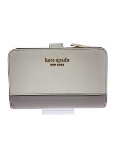 kate spade new york◆2つ折り財布/WHT/レディース/T348