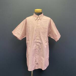 SILAS SIMONS S/S SHIRT サイラス シモンズ ショートスリーブ シャツ size L 新品 半袖 ボタン ピンク