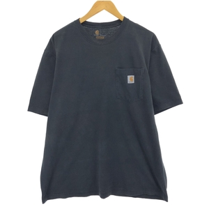 古着 カーハート Carhartt ORIGINAL FIT 半袖 ワンポイントロゴポケットTシャツ メンズL相当 /eaa432021