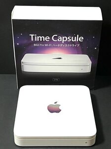 Apple Wi-Fi ハードディスクドライブ time capsule A1409 2TB ワイヤレス インターネット USBポート 箱付き データ保存 写真 音楽 本体のみ