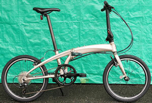 tern(ターン)VERGE N8)ヴァージュ N8)ほぼ綺麗)タイヤ新品)Shimano Claris 8s)20インチ)折りたたみ自転車 中古