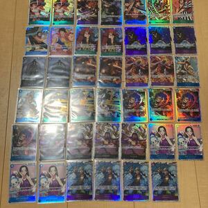 大量　未使用極美品　ワンピースカードゲーム　SR スーパーレア　41枚セット　頂上決戦 ロマンスドーン　強大な敵 ナミ ルフィ キッド 等