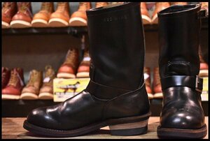 【8.5D 良品 17年】レッドウィング 2966 ブラック クローンダイク エンジニア 黒 茶芯 スチール無し ブーツ redwing HOPESMORE