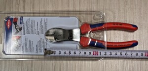 ★インボイス対応可★クニペックス【KNIPEX】180㎜　7372-180 （BK）ツインフォースニッパー 新品未使用★在庫あり