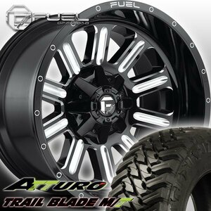 FUEL D620 Hardline ハマー H2 H1 HUMMER 新品 20インチマッドタイヤホイールセット ATTURO TRAIL BLADE MT 35x12.50R20 37x13.50R20