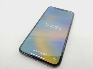 1円～【ジャンク】au by KDDI スマートフォン Apple iPhone X 64GB MQAX2J/A スペースグレイ ○ ※SIMロック解除済/液晶浮き 11677527 0929