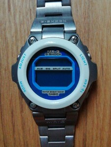 『電池切れ』G-SHOCK　CASIO　MRG-100T　『インデックス・ブルー反転文字・ベゼルカスタム』初代　チタン　ジーショック カシオ　