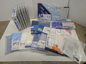 ヤ120 A 事務用品 ファイル クリアファイル A4 店舗用品事務 用品 カードケース いろいろ まとめて 30点以上 新品あり 中古あり 文具 