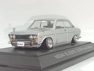 1/43 EBBRO Nissan BLUEBIRD 2DOOR 改 アルミ 深リム ローダウン 改造 ブルーバード 2ドア デカール カスタム エブロ