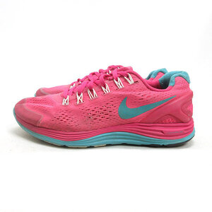 Q■【24cm】ナイキ/NIKE ルナグライド＋4 ランニングシューズ■pピンクLADIES/18【中古】