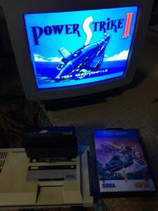 ジャンク品SEGAマスターシステム南米版 POWER STRIKE 2 (アレスタ2) Sega Master System Power Base Tec Toy