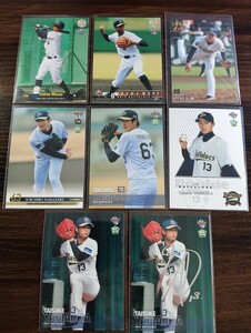 BBM オリックススター選手ルーキーカード８枚セット 山岡泰輔、山崎颯一郎、宗佑磨 RC 銀箔サインパラレル カルビー