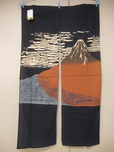 新品　 暖簾 和風暖簾のれん 浮世絵 富士山　85x150cm　（特価）