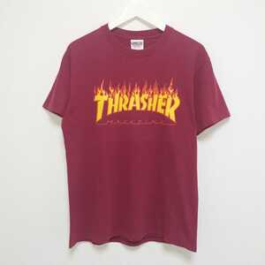 即決 M 90s THRASHER スラッシャー FLAME Tシャツ ONEITA VINTAGE USA製