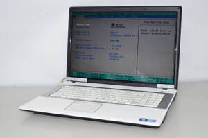 ジャンク品ノートパソコン Notebook computer M77CU 大画面17.3インチ core i5 メモリ4GB