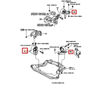 L700 710 ミラ ジーノ ダイハツ 純正 エンジンマウント 3点セット 新品 未使用 フロント LR リア インシユレ-タ, エンジン マウンテイング