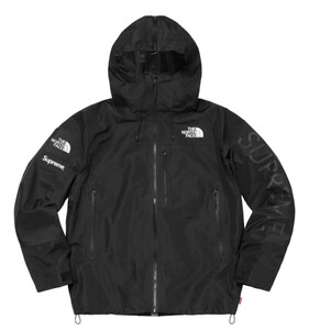 極美 Supreme the north face split taped seam shell jacket black 黒 コラボ シュプリーム ノースフェイス box logo