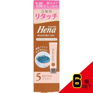 テンスターヘナリタッチカラートリートメントブラウン65G × 6点