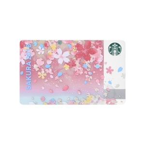 48◇サクラカード 2018 第1弾 スターバックス STARBUCKS 日本 JAPAN 残高0円 PIN未削 季節限定 希少 さくら 桜 SAKURA スタバ