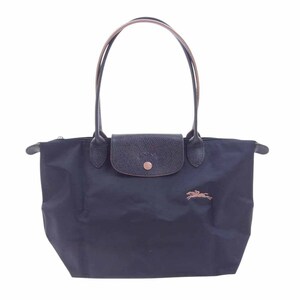 Longchamp ロンシャン ルプリアージュ M ショルダー バッグ トート パープル系【中古】