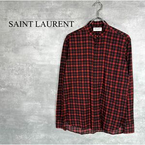 『SAINT LAURENT』サンローラン (37) チェックシャツ