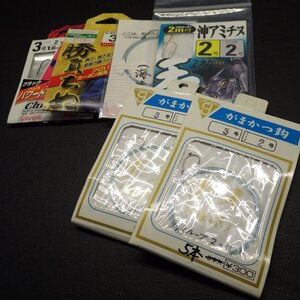 Gamakatsu がまかつ鈎 チヌ 海津 3号 その他合計6枚セット ※減あり ※在庫品 ※未使用 (7k0402)