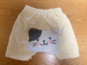 【送料無料】猫ちゃん♪ ショートパンツ ハーフパンツ ベビー服 ボトムス 70サイズ ベルメゾン 男の子 女の子