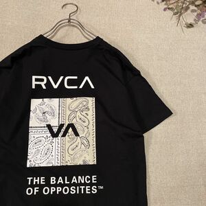 RVCA Tシャツ 半袖　バックプリント　キッズ140 ルーカ ルカ　黒　ブラック　ロゴ　ストリート　子供服 女性も着られそうなサイズ 未使用