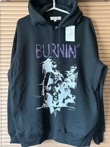 90s スウェットパーカー/新品デットストック★BURNIN