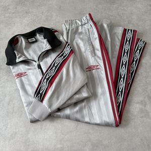 00s UMBRO アンブロ トラックジャケット パンツ 上下セット XL シルバーグレー