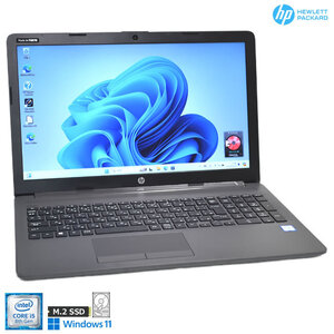 美品 M.2SSD256G HDD500G HP 250 G7 Notebook Core i5 8265U メモリ8G Webカメラ Wi-Fi マルチ USB3.1 Windows11