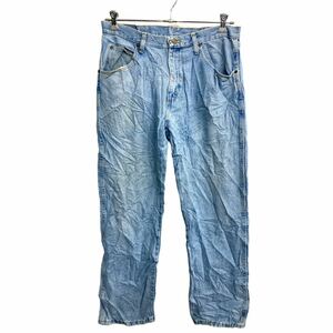 Wrangler デニムパンツ W34 ラングラー レギュラーフィット ライトブルー コットン メキシコ製 古着卸 アメリカ仕入 2310-635