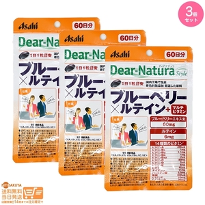 ディアナチュラ(Dear-Natura)スタイル ブルーベリー&ルテイン+マルチビタミン 60日分 3個セット 追跡可能メール便発送