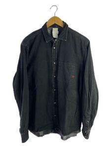 DIESEL◆長袖シャツ/L/コットン/BLK/無地/A01948-0BDAA