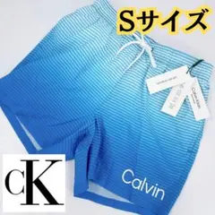 カルバンクライン 水着 ハーフパンツ スイムウェア USA ボーダー CK ロゴ