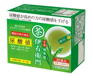 [新品]＜機能性表示食品＞栄養補助食品/健康食品/緑茶　SUNTORYサントリー　伊右衛門　インスタント緑茶スティック　尿酸値　30本入